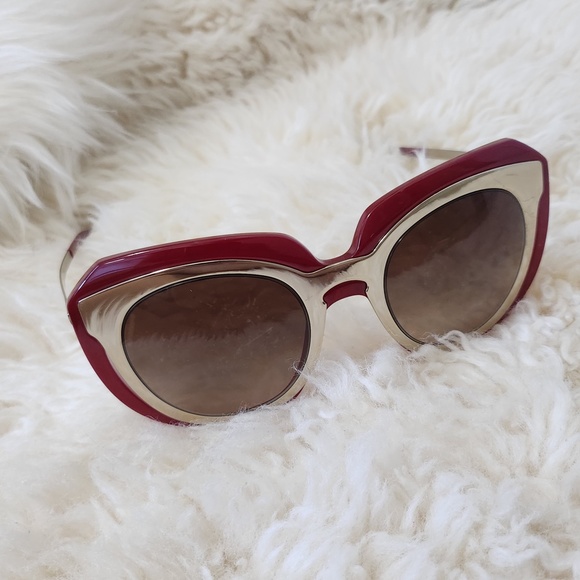 Dolce & Gabbana Red Gold Made In Italy Women Butterfly Oversized Dg6104 … main image 10